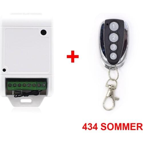 SOMMER 4020 868 Remote Control 12/24V AC DC 2 CH Receiver SOMMER Remote Garage Door Replacement 868mhz 434mhz transmitter