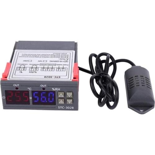 STC-3028 LED DigitalTemperature Controller Thermostat Miniature high quality humidity Temperature regulator free shopping new