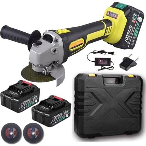 Angle Grinder 88VF Cordless Lithium-Ion 10000mAh Grinding machine Electric grinder Angle Grinder grinding Power Tools