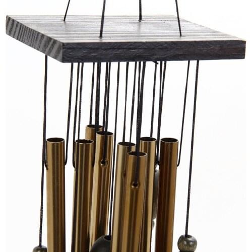 Love Heart Wind Chime Living Windchime 8 Tubes Garden Home Decor Gift