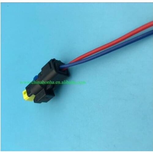 10pcs 2 Pin FCI Waterproof Automotive Female Connector Water Temperature Sensor Plug With Wire Pigtail 211PC022S0049