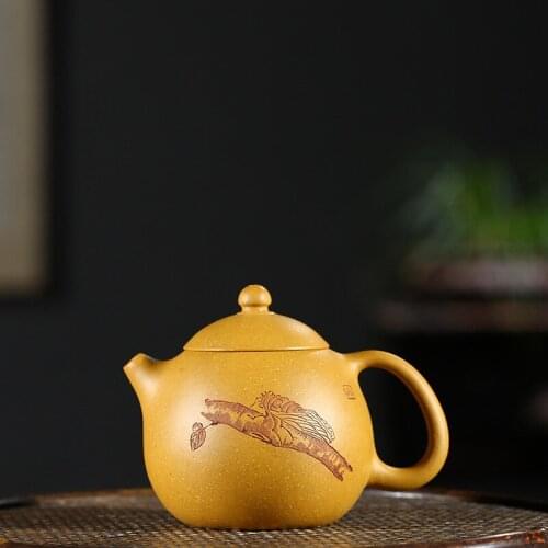 Yixing recommended all hand undressed ore gold period of mud dragon egg pot of tea pot of kung fu tea tea wholesale