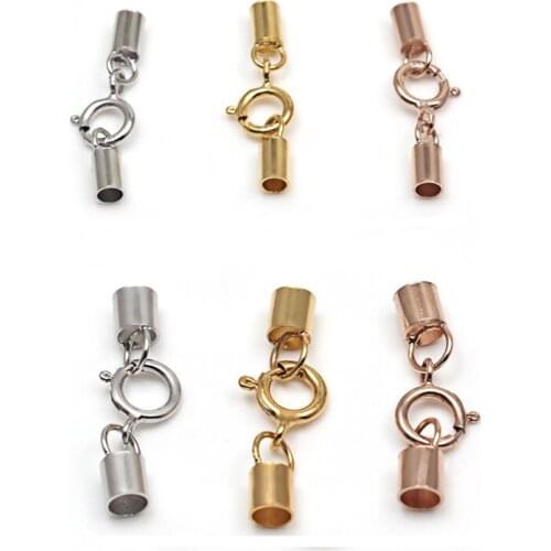 5pcs/lot 5-6MM Silver Spring Clasps Hooks 925 Sterling Silver Connector For Necklace Bracelet Chain Buckle DIY Jewelry Accessory