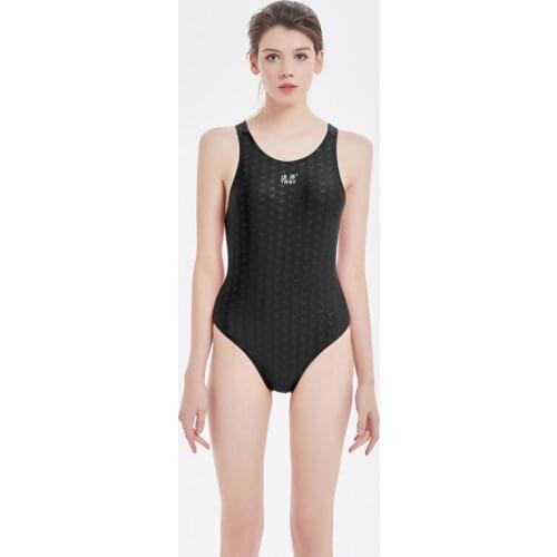 NSA digital painting triangle wetsuit womens training racing swimwear one piece waterproof swimsuit 2119
