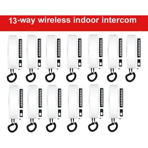 ZHUDELE New arrival 2.4Ghz digital wireless indoor intercom for 13-rooms ,99 handsets extendable,stable signal transmission