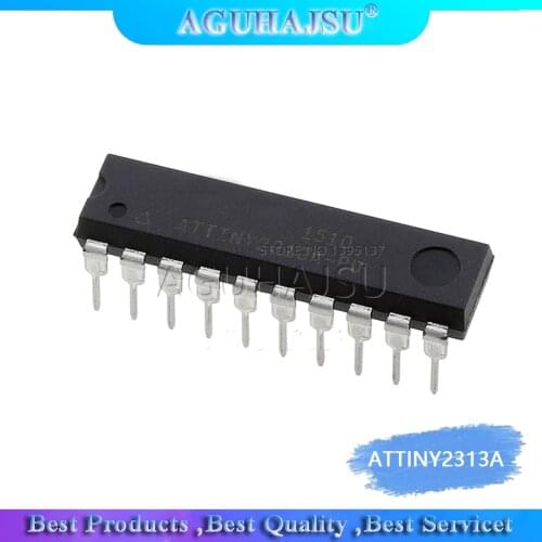 1PCS ATTINY2313A-PU ATTINY2313 DIP20 MCU 8-bit ATtiny AVR RISC 2KB Flash 2.5V/3.3V/5V 20-Pin DIP