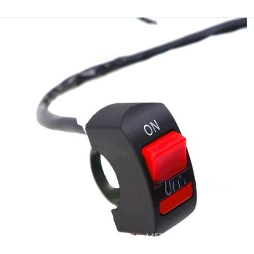 1 Piece Motorcycle Switches Bullet Connector Handlebar Switches ON/OFF Button Connector Push Button Switch Motorbike Accessories