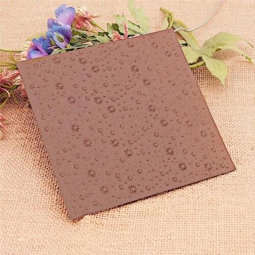 15x15 Snowflakes Embossing Folders Plastic Halloween Scrapbooking DIY Template Fondant Cake Photo Album Christmas Card Making