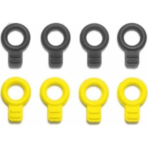 8Pcs Rubber Body Catches 95492 Black/Yellow For Tamiya Mini 4WD Car Model