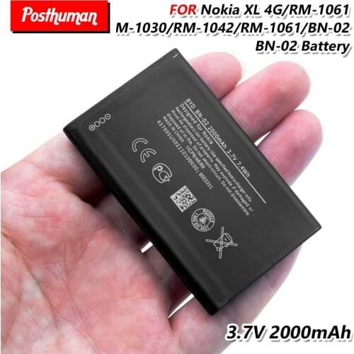 2000mAh BN-02 Lithium Li-Po phone battery Replacement Phone Rechargeable BN02 Battery For Nokia XL 4G RM-1030 RM-1042 RM 1061