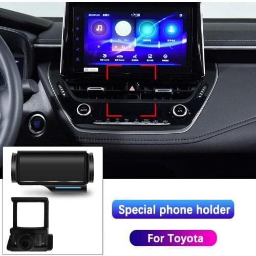 Car Phone Holder For Toyota COROLLA LEVIN PRADO RAV4 HIGHLANDER CAMRY AVALON Alphard REIZ CHR YARIS Mobile phone Mount bracket
