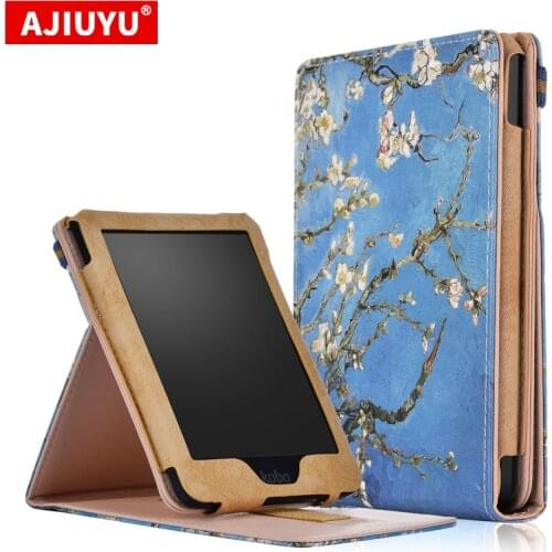 Case For Kobo Clara HD Ebook-Reader 6" Protective Stand Cover For kobo clara HD N249 2018 PU Leather Smart Cover case 6.0 inch