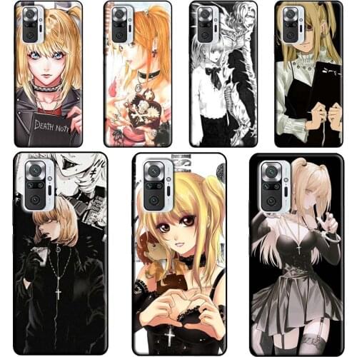Rem Misa Death Note anime Case For Xiaomi Redmi 9 9T 9C 8A 9A K40 Phone Cover For Redmi Note 10 9 Pro Note 8 8T 9S