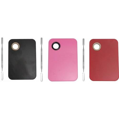 DIY Color Nail Polish Palette Stainless Steel Nail Gel Polish Palette for Free Hand Manicure Ring Palette Nail Ring Tools Makeup