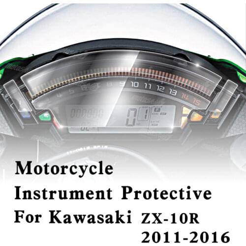 For Kawasaki ZX10R ZX-10R 2011-2016 Motorcycle Accessories Speedometer Scratch Cluster Screen Protection Film Protector