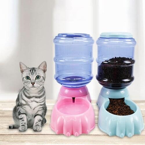Pet Water Dispenser Cat Fountain Automatic Feeder For Small Medium Dog Water Bottle Pet Drinking Feeding Bowl Gamelle Chien