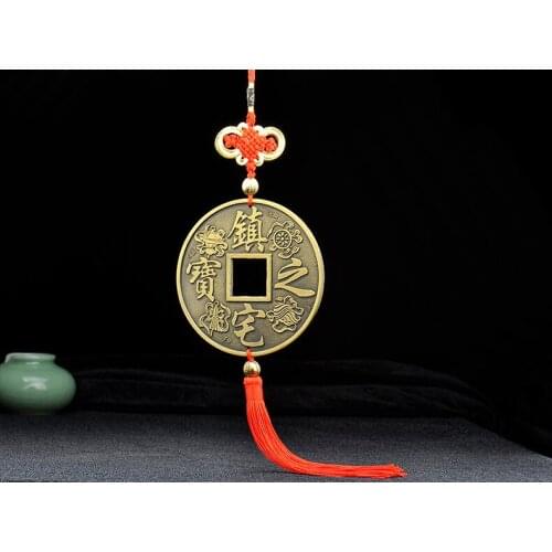 Moneda de cobre Fengshui, el tesoro de zhenzhai