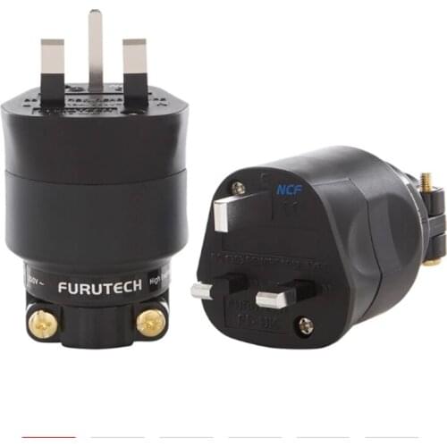 HIFI Furutech 13A UK mains plug FI-UK 1363(G) gold plated / FI-UK 1363 (R ) NCF Rhodium plated Top end MATIHUR Japan No box