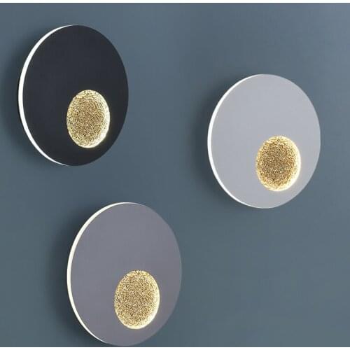 Art Stray Moon Design Led Wall Lights Background Living Room Bedroom Lamp Hotel Rooms Decorative Lamp Stairs Aisle Lights