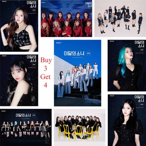 Kpop posters Loona New wall papers white coated paper good quality