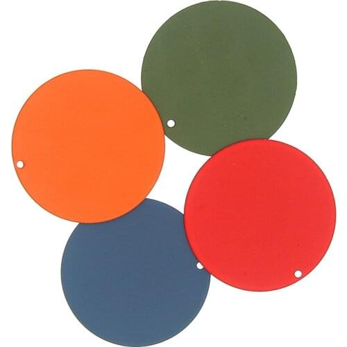 10pcs/lot 30mm Spray Rubber Paint Circular Piece Matte Color Earrings Material Charms For Diy Jewelry Making Accessories Finding