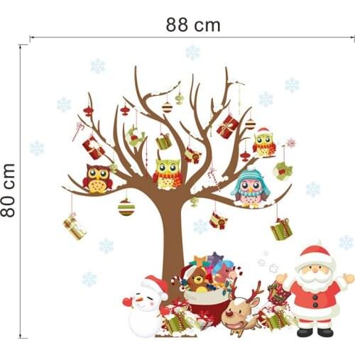 Cute Waterproof Green Wall Stickers For Home Decoration Living Room Posters For Christmas Stickers