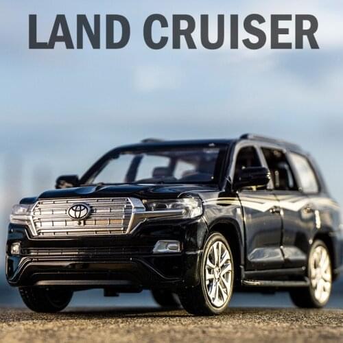 High simitation 1:32 TOYOTA LAND CRUISER PRADO Alloy Metal Car Model Toys With Pull Back For Kids Birthday Gifts Free Shipping