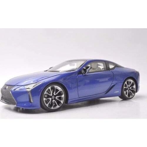1:18 Diecast Model for Lexus LC 500h LC500h 2018 Blue Coupe Alloy Toy Car Miniature Collection Gift LC500 LS500