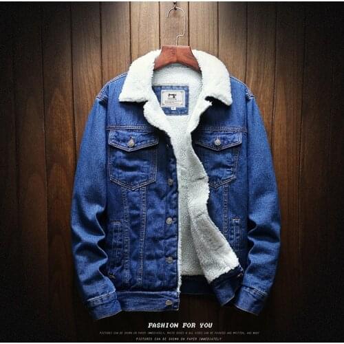 Men Denim Jackets And Coats Winter Warm Jackets High Quality Men Thicker Warm Jean Jackets New Male Blue Casual Denim Jackets
