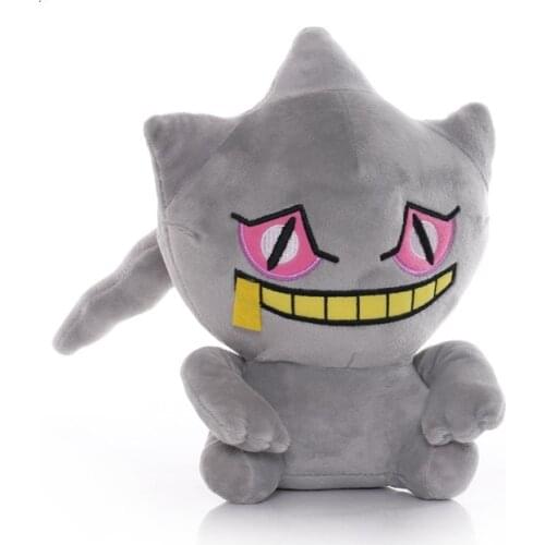 22cm TAKARA TOMY Pokemon Banette Plush Toys Doll Anime Soft Stuffed Animals Plush Dolls Gifts for Kids Children Birthday