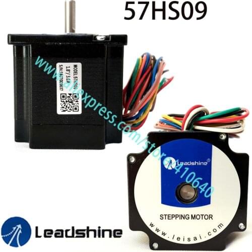 1 Piece GENUINE Leadshine stepper motor 57HS09 rated current 3 A NEMA 23 with 0.9 Nm torque 8 lead wires 56 mm length