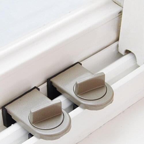 Sliding Sash Stopper Cabinet Locks Straps Anti-Theft Lock Window Sliding Door Child Security Doors Lock Kids Baby Safety Lock