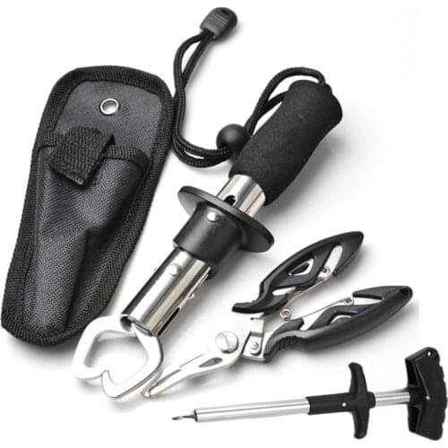 Fishing Pliers, Saltwater Resistant Fishing Gear, Split Ring Pliers Hook Remover Fish Holder with Fishing Gripper Fishing Gifts
