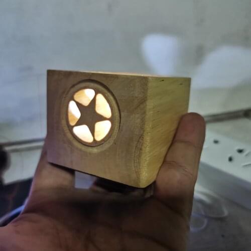 LED Light Base Multicolor Round Show Stand Display Plate for 3D Crystal Glass Ball Art with Sensitive Touch Switch