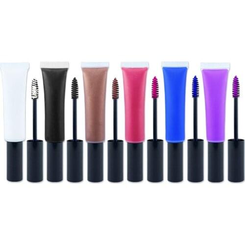 Thick and Long Color Tube Portable Mascara Private Label Christmas Halloween Lasting Waterproof and Sweat-proof Eyelashes