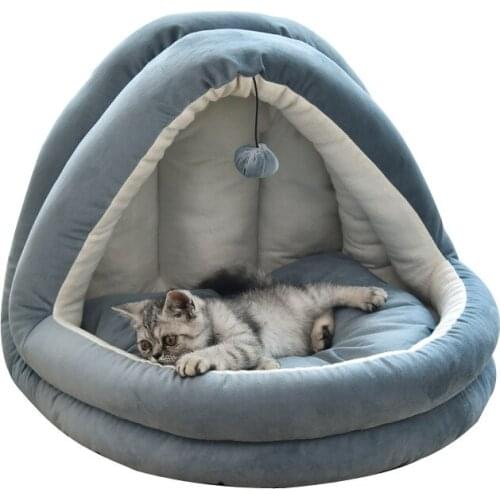 Pet Supplies Cat House Dogs Bed Summer Winter Cat Nest Small Large Pet Kennel House with Ball Toys Dropshipping Support