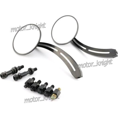 Universal 8mm 10mm Skull Cafe Racer Mirrors For Harley Honda Yamaha Suzuki Kawasaki BMW Dacuti Choppers Cruiser Motorcycle