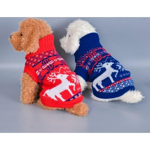 Winter Dog Cat Sweater Clothing Warm Knitted Pet Cat Puppy Clothes Costume For Small Dogs Cats Chihuahua Outfit Vest Apparels