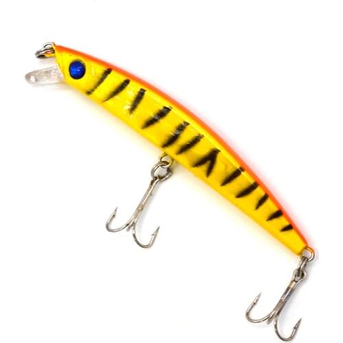 1Pcs 9.5cm 7.5g 6# Treble Hooks Pencil Fishing Lures Minnow Plastic Wobbler Artificial Hard Bait Floating 3D eyes