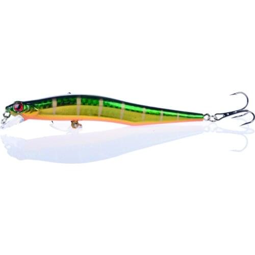 1PCS Crankbait Minnow Fishing Lure Floating Hard Bait 115mm 10.7g Artificial Bait Fishing Wobblers Swimming Carp Fishing Tackle
