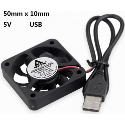 10 pcs Gdstime 5V USB 50x50x10mm Brushless DC Computer CPU Heatsink Cooling Fan 50mm x 10mm 5010