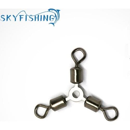 20pcs/lot Swivel MS+HX Rolling Swivel with Coastlock Snap Size12,10, 8, 6, 4Hook Lure Connector Terminal swivel for Fishihooks