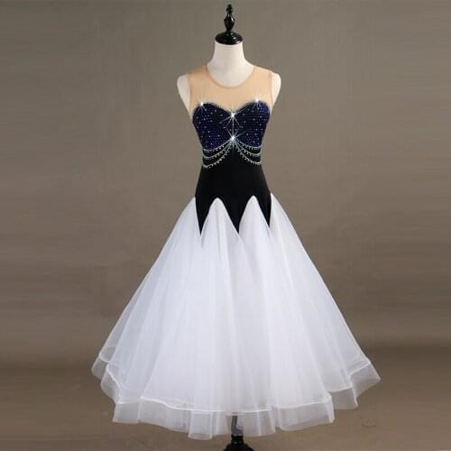 2019 New Costume Sale Ballroom Dance Skirts Newest Design Woman Modern Waltz Tango Dress/standard Competition Dress MQ094