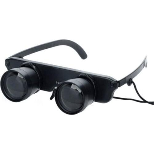 3 In 1 3x28 Convenient Magnifying Glasses Style Portable Outdoor Fishing Optical Binoculars Telescope Magnification Glasses