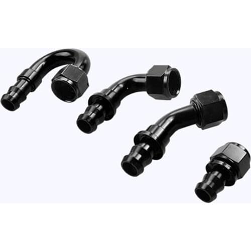 AN12 0 degrees-180 degrees Pipe Joints Aluminum Straight Swivel Oil Fuel Fitting Adapter High Quality Hose End Fitting Car Conn