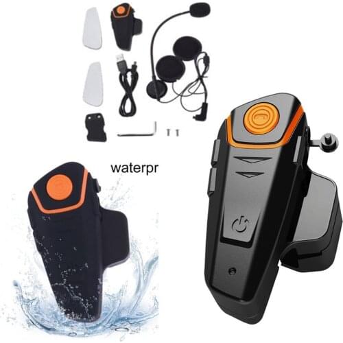 Bluetooth Motorcycle Helmet Headset Intercom Communication Headphone Universal Wireless Interphone To 2 or 3 Riders