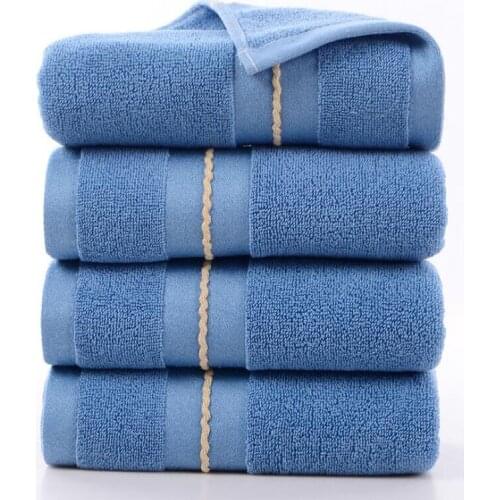 40x90cm Big Cotton Hand Towel Plus Thick Adult Sport Towel Bathing Room Large Face Hand Towel Blue Khaki Grey