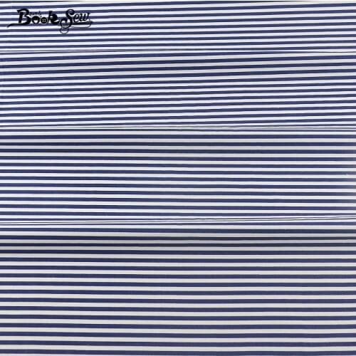 Booksew 100% Cotton Twill Fabric Sewing Material DIY Quilting Blue Stripe Design Ankara Fabric Telas Patchwork Algodon Tissu