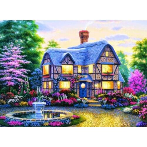 Dream house The wooden puzzle 520 pieces ersion jigsaw puzzle white card adult childrens educational toys