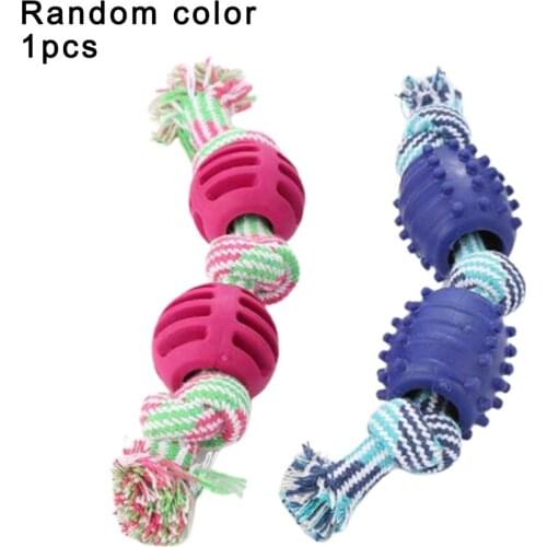 Pet Dog Chew Rope Toys Non-Toxic Environmentally Washable Natural Cotton Puppy Molar Chewing Training Toy Knot Pet Dog Supplies